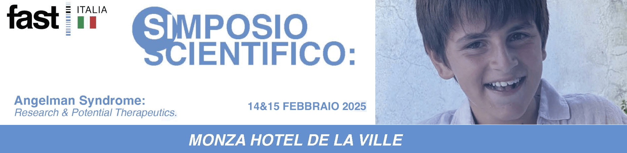 Simposio scientifico sindrome di Angelman. 15 - 15 Febbraio 2025 Monza, Hotel de la Ville